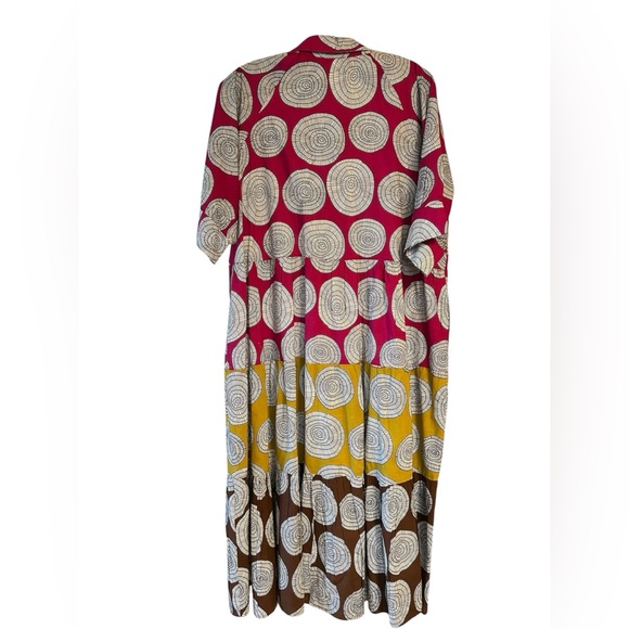 Uncle Frank Tiered in Spirals Midi Dress - Picture 2 of 6